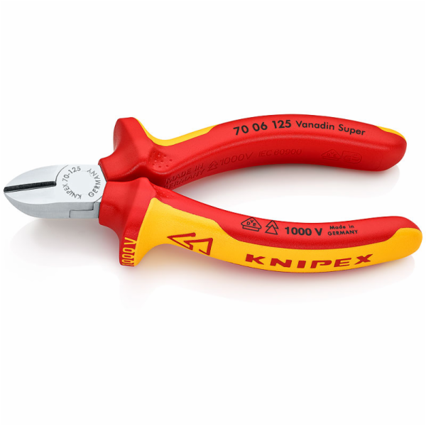 KNIPEX kleste stipaci bocni pochromovano 125 mm