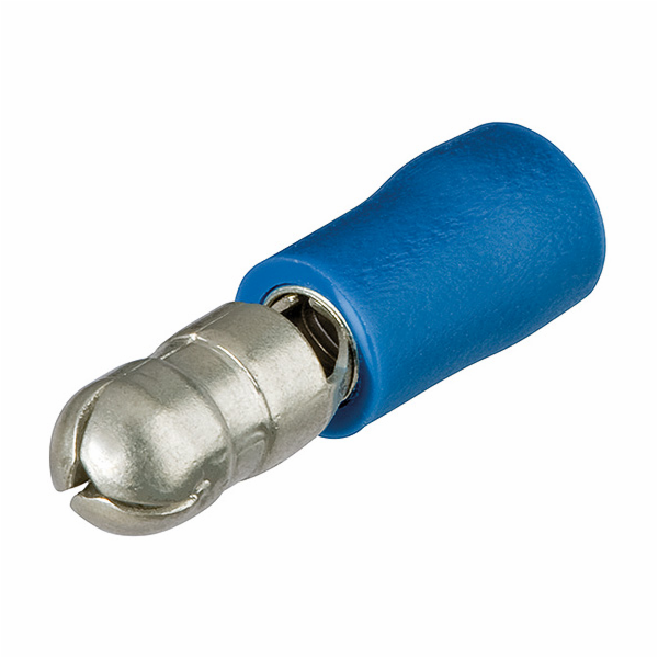 Knipex 97 99 151 Zástrčka dutinková kulatá, isolovaná, modrá