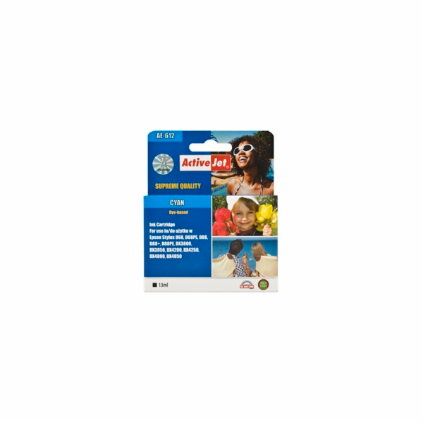 Inkoust ActiveJet AE-612N | Cyan | 13 ml | Chip | Epson T...