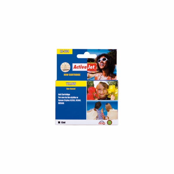 ActiveJet inkoust Epson T0804 R265/R360/RX560 Yellow, 12 ...