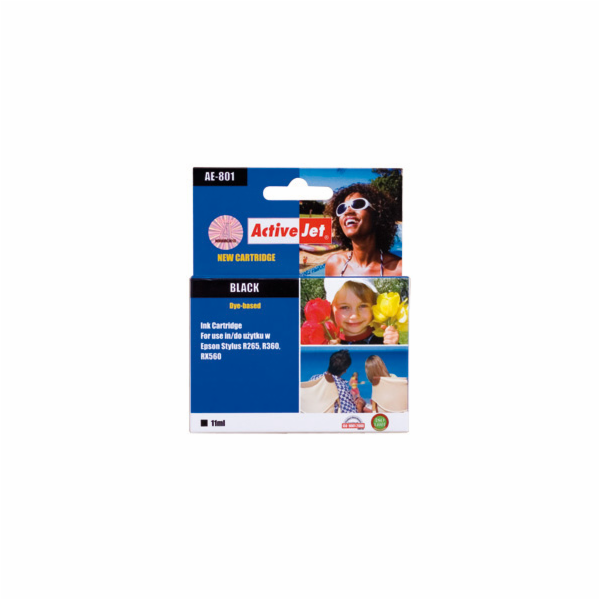 Activejet Inkoust AE-801N (náhrada za Epson T0801; Suprem...