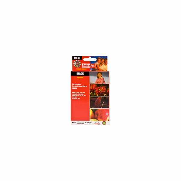 Activejet Inkoust AC-40R (náhrada za Canon PG-40; Premium...