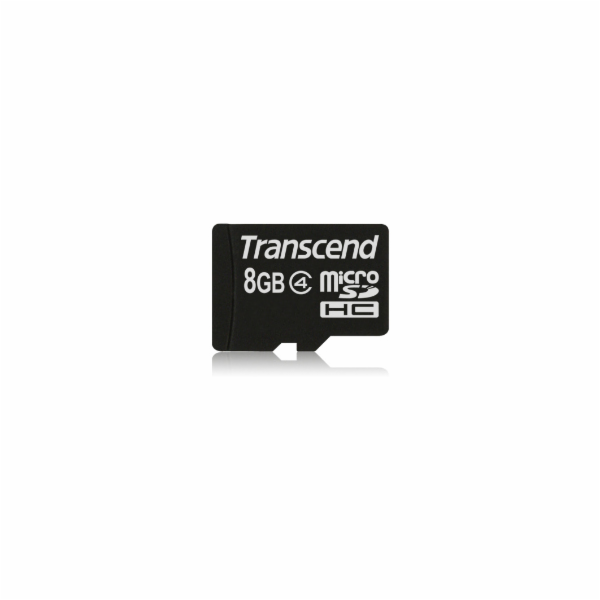 TRANSCEND MicroSDHC karta 8GB Class 4, bez adaptéru