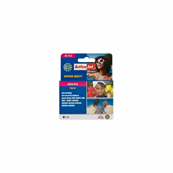 ActiveJet Ink cartridge Eps T0613 D68/D88/DX3800 Magenta ...