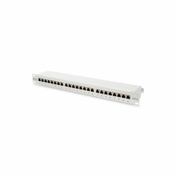 Digitus CAT 6 patch panel, stíněný, 24 portů RJ45, 8P8C, ...