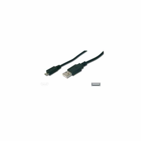 Digitus AK-300100-018-S USB A/samec na A/samec, Měď, 1,8m...