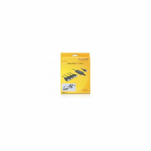 Delock adaptér USB 2.0 > 4 x Sériový port