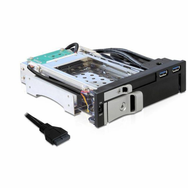 DeLOCK 5.25 odnímatelný rám pro 1 x 2,5 + 1 x 3,5 SATA