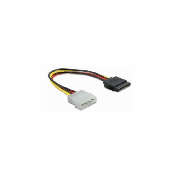 Delock - Elektrický kabel - SATA napájení (M) do 4 pinové...