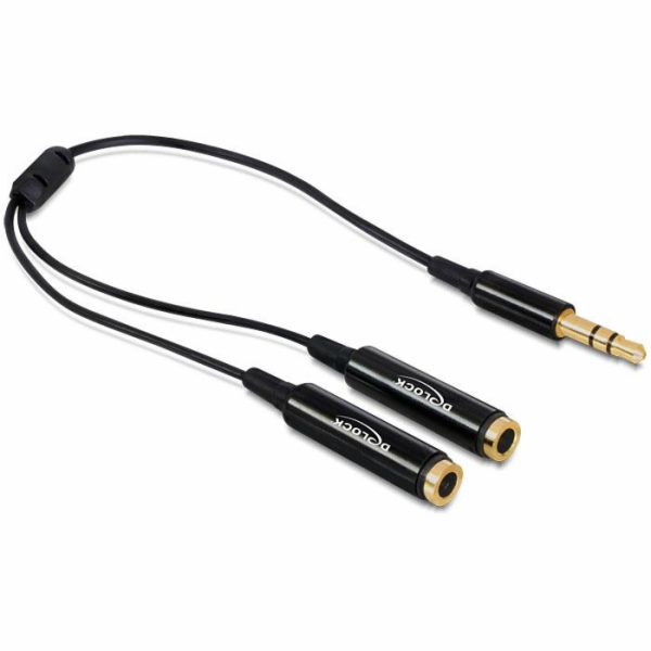 Delock - Audio separátor - mini-phone stereo 3.5 mm s pin...