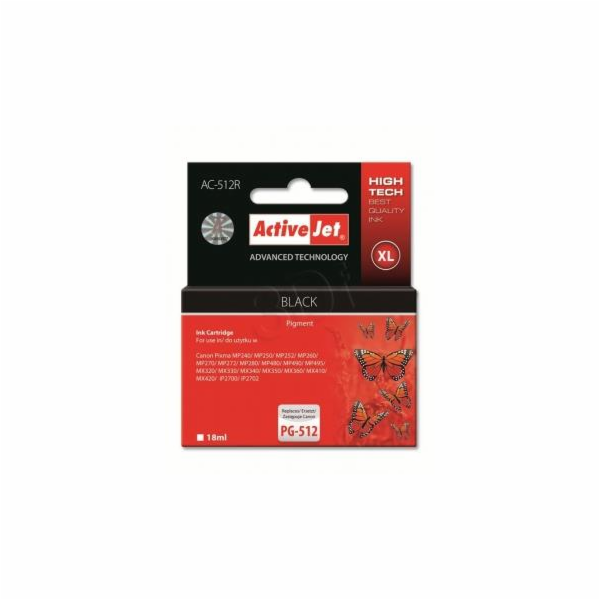 ActiveJet inkoust Canon PG-512 Black ref., 20 ml, AC-512R