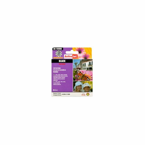 ActiveJet inkoust Brother LC-1100Bk, 29 ml,  new AB-1100B...