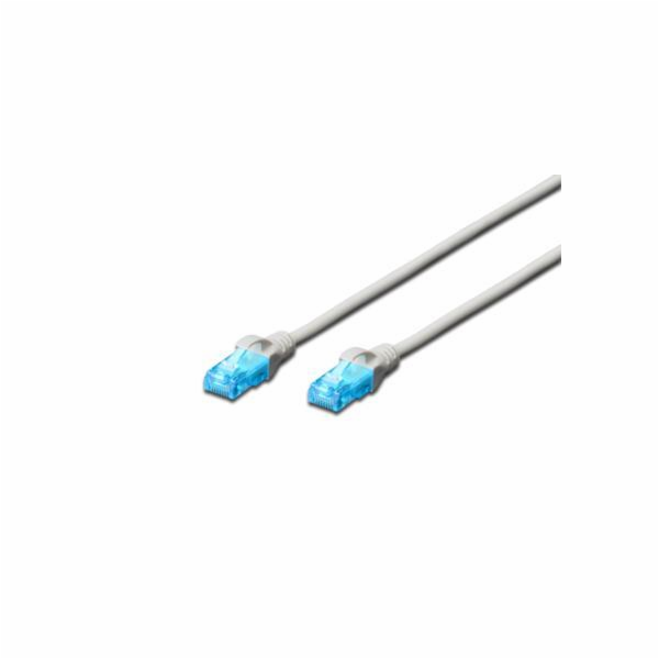 Digitus Ecoline Patch kabel, UTP, CAT 5e, AWG 26/7, šedý ...