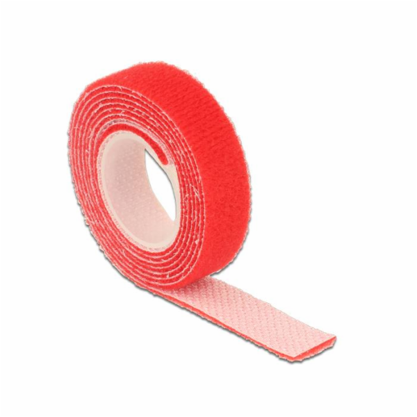 Delock Hook-and-loop fasteners L 1 m x W 13 mm roll red