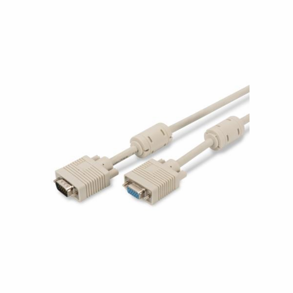 Digitus Prodlužovací kabel monitoru VGA, HD15 M / F, 15 m...