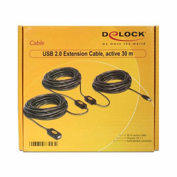Delock Extension cable USB 2.0 - Prodlužovací šňůra USB -...