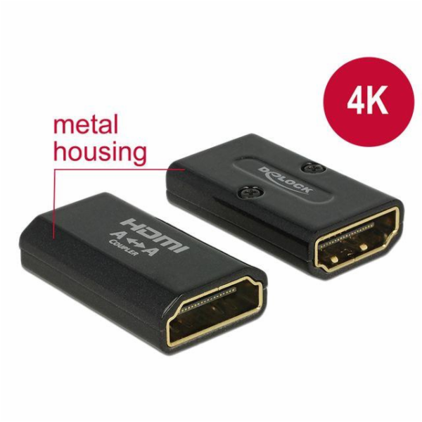 DeLOCK Zásuvka HDMI-A > Zásuvka HDMI-A 4K, adaptér