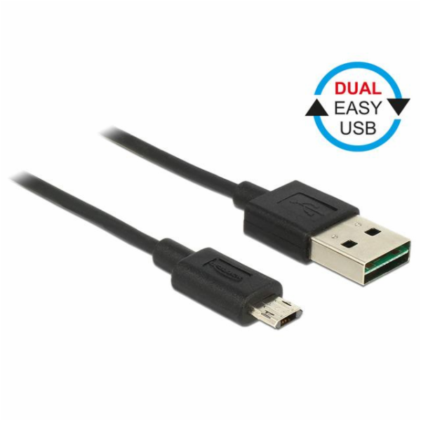 Delock&nbsp;EASY-USB&nbsp;-&nbsp;Kabel&nbsp;USB&nbsp;-&nbsp;Micro&nbsp;USB&nbsp;typ&nbsp;B&nbsp;(M)&nbsp;do&nbsp;USB&nbsp;...