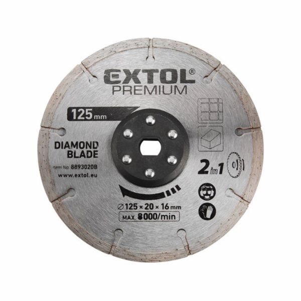 EXTOL 8893020B kotouc řezný, dia. 125x20