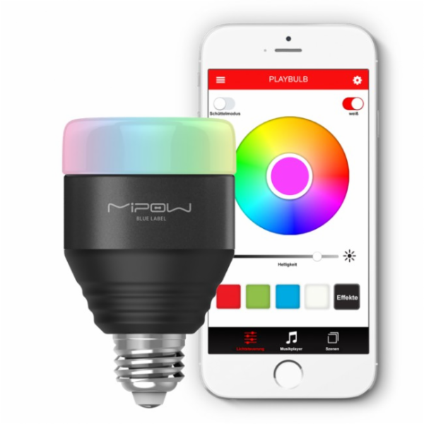 MiPow Playbulb E27, 5W, RGB, černá (BTL201-BK)