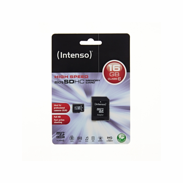 Intenso microSDHC           16GB Class 10
