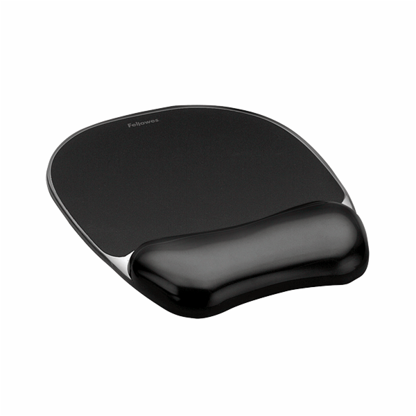 Fellowes Crystal Gel Mouse Gel Wrist Support black