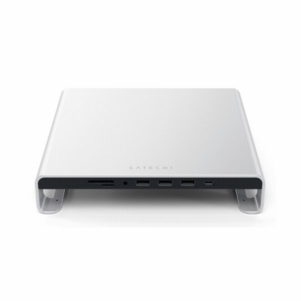 Satechi Aluminum Monitor Stand Hub for iMac silver