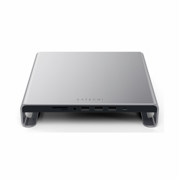 Satechi Aluminum Monitor Stand Hub for iMac space gray