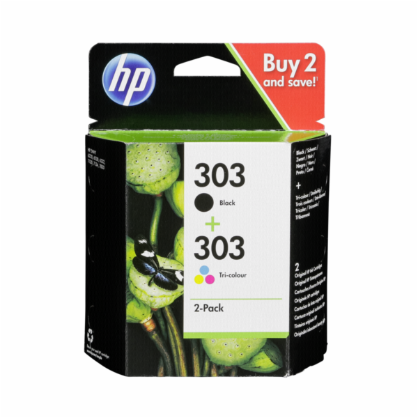 HP 3YM92AE inkoust.náplne cerná/3-barevná c. 303