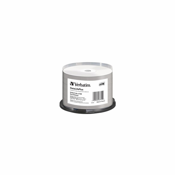 Verbatim DVD-R 4,7GB 16x, AZO, printable, spindle, 50ks (...