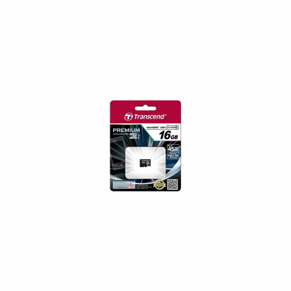Transcend 16GB microSDHC UHS-I (Class 10) paměťová karta ...