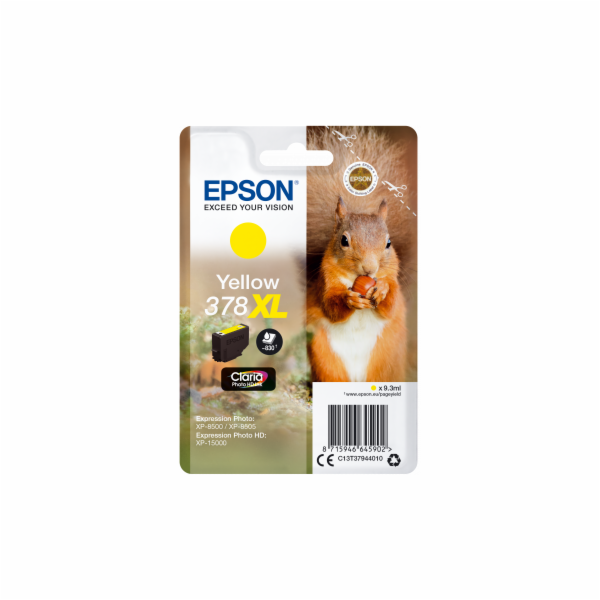 Epson cartridge zluta Claria Photo HD 378 XL    T 3794