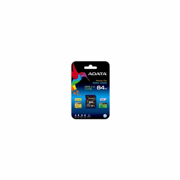 ADATA Premier Pro 64GB SDXC/ UHS-I U3 V30S CL10