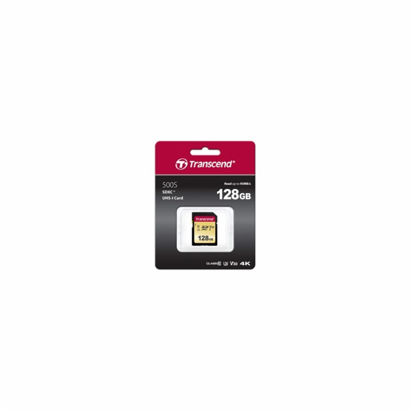Paměťová karta Transcend 128GB SDXC Class 10 UHS-I U3 V30...