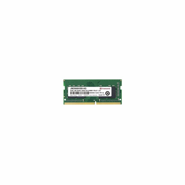 Transcend paměť 8GB (JetRam) SODIMM DDR4 2666 1Rx8 CL19