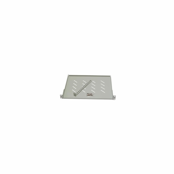 LEXI-Net 19" police s perforací 1U/450mm, nosnost 45kg, z...