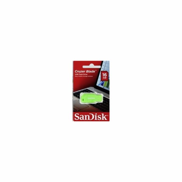 SanDisk Cruzer Blade 16GB USB2.0 elektricky zelená 45019825