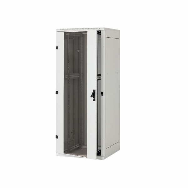 Stojanový rozvaděč 15U (š)600x(h)600, skleněné dveře