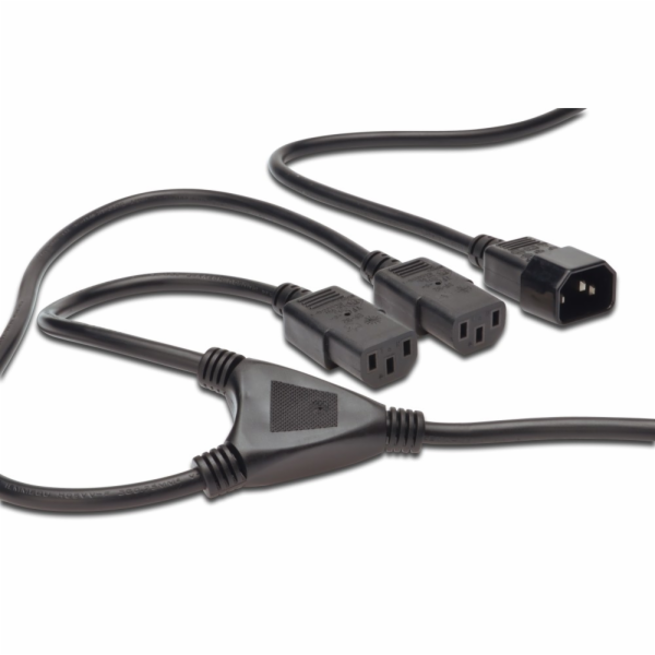 PREMIUMCORD Kabel napájecí 230V prodlužovací Y - 1xM/2xF
