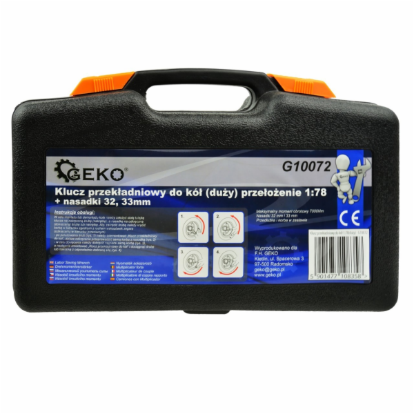 GEKO Utahovák - násobič momentu, 7000Nm, 1:78 GEKO