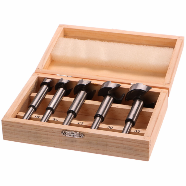 GEKO Frézy-sukovníky, do dřeva, 5ks, 15-20-25-30-35mm, st...