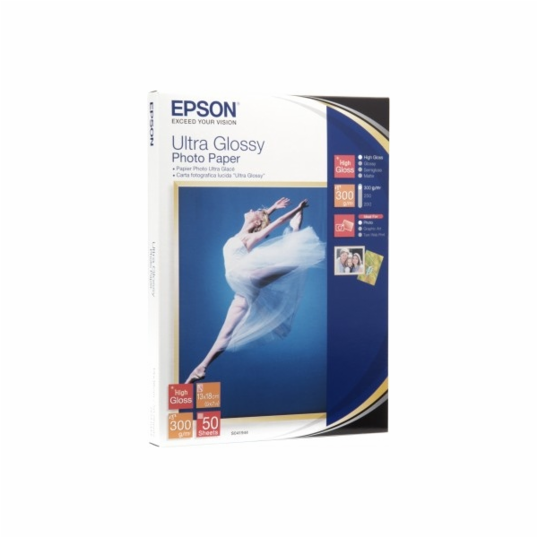EPSON paper 13x18 - 300g/m2 - 50sheets - photo ultra glossy