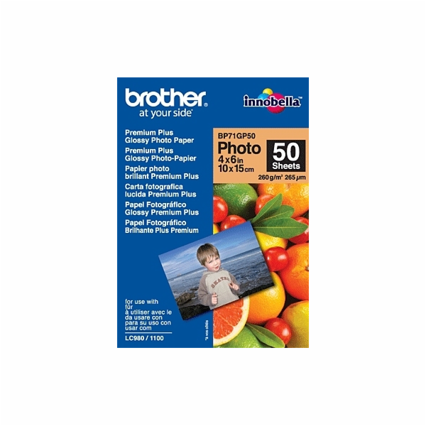 BROTHER Paper BP-71 foto lesklý 10x15/50ks