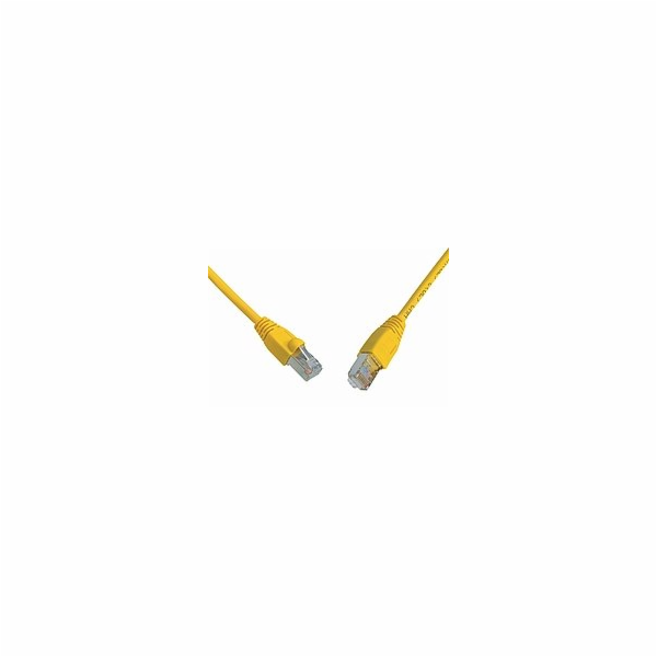 SOLARIX patch kabel CAT6 SFTP PVC 0,5m žlutý