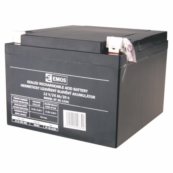 EMOS B9683 12V 26Ah L2 1201003600 AKUMULÁTOR SLA 12V/26Ah
