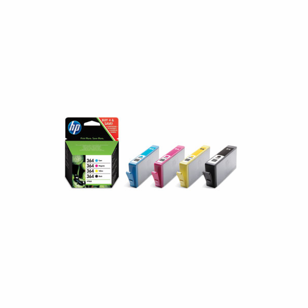 N9J73AE HP 364 CMYK Ink Cartridge Combo 4-Pack