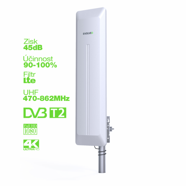 EVOLVEO HDO, aktivní venkovní DVB-T/T2 anténa