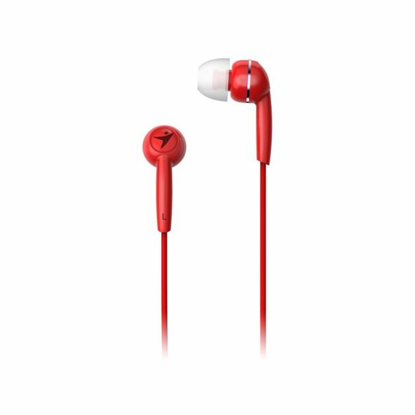 GENIUS headset HS-M320/ červený/ 4pin 3,5 mm jack