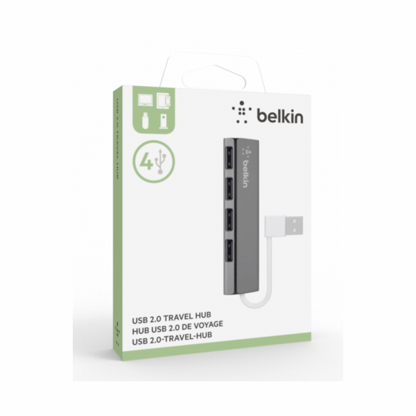 Belkin ultratenky 4-Port Slim cest.-hub pasivni cern. F4U...