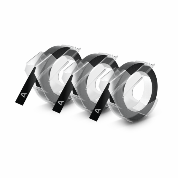 1x3 Dymo Embossing Labels 9mm black